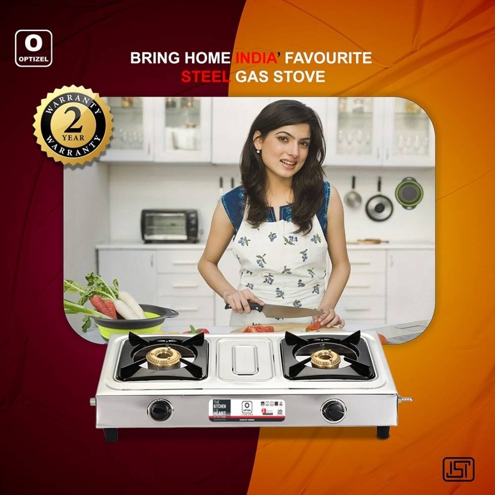 OPTIZEL KONYA 2 Burner LPG Gas Stove | Stainless Steel Body | Heavy & Strong Build | Compact Design | 2 Year Warranty | Free Delivery OPTIZEL KONYA 2 Burner LPG Gas Stove | Stainless Steel Body | Heavy & Strong Build | Compact Design | 2 Year Warranty | Free Delivery